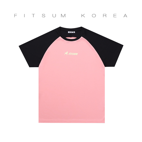 핏섬 트릭 남성 반팔 티셔츠 핑크 FITSUM 핏썸