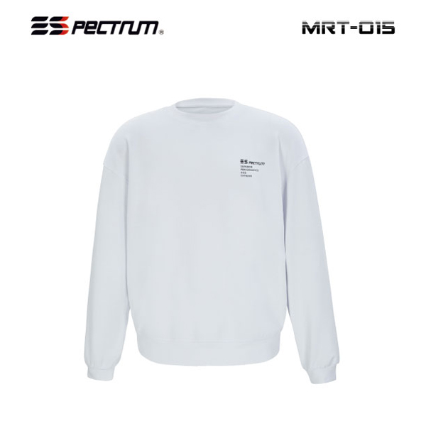 스펙트럼 MRT-015 남여공용 맨투맨 긴팔 티셔츠 화이트